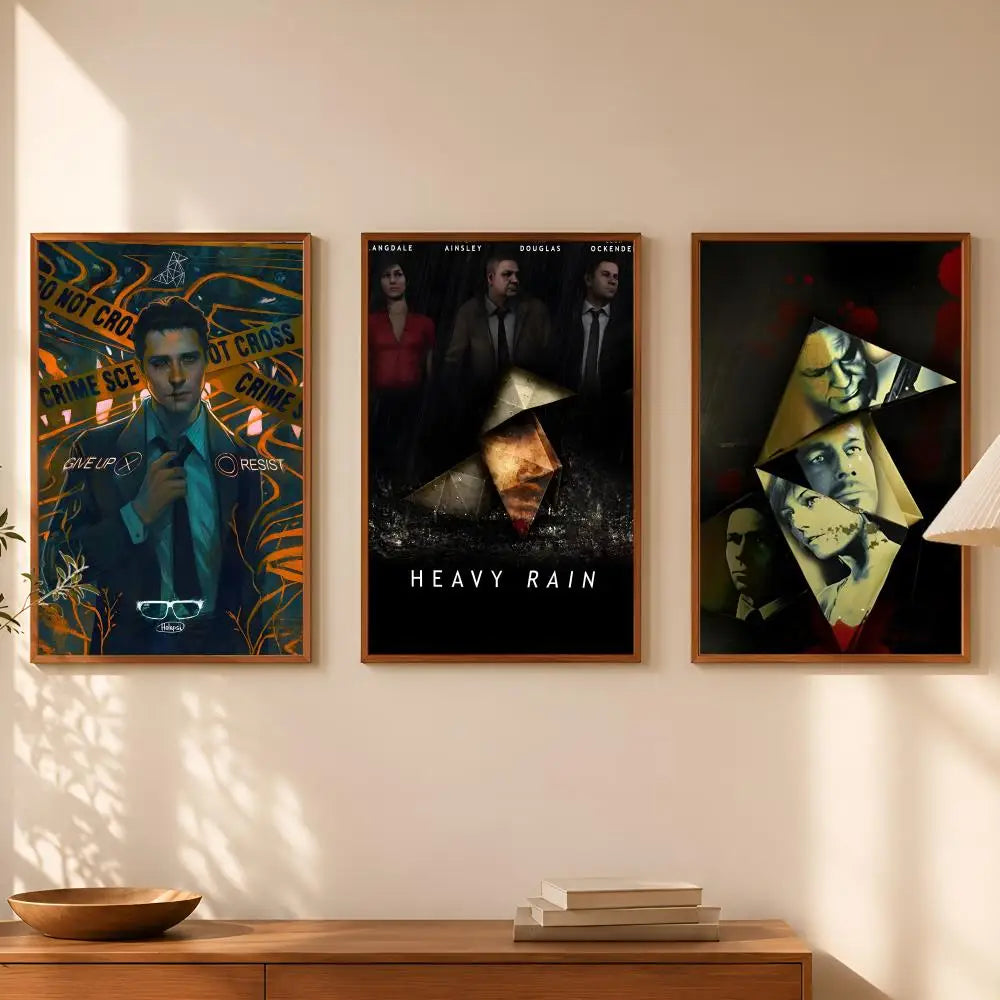 Heavy Rain Game Poster – Self-Stick HD Waterproof Wall Art