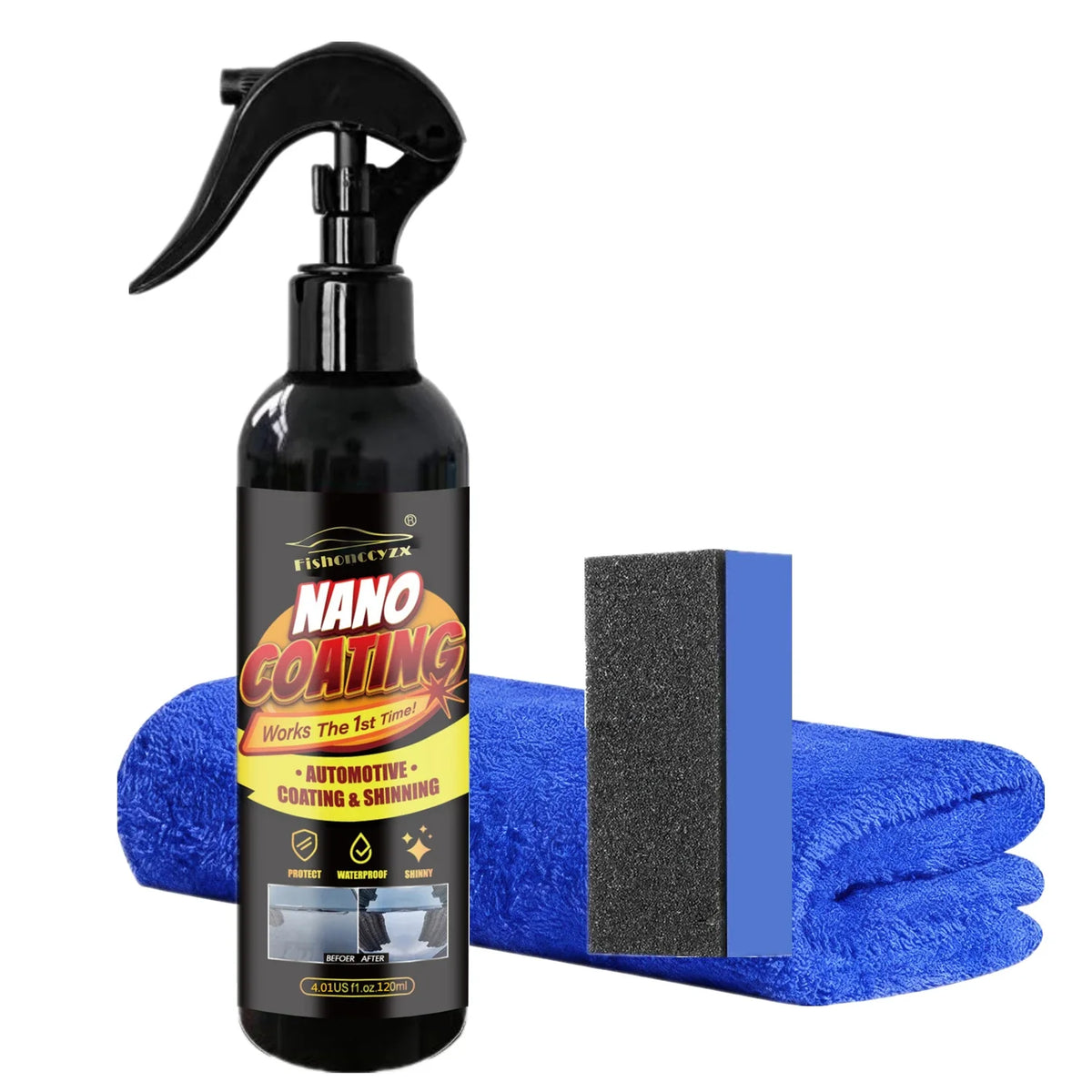 Car Coating Spray Quick Effect Agent Coat Wax Scratch Oil Film