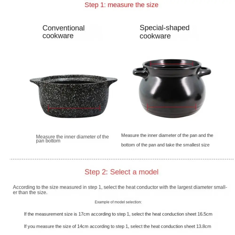 Induction Heat Diffuser Plate – Stainless Steel Pot Adapter