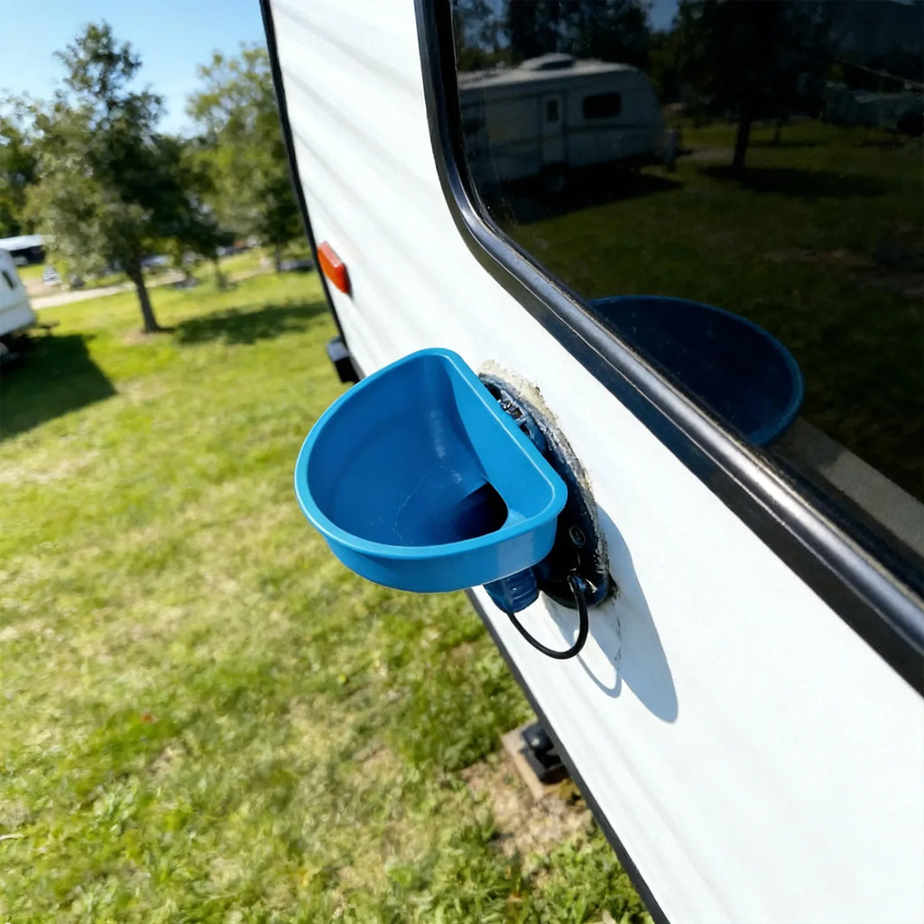 RV Water Tank Filling Funnel – Anti-Spill Wide Mouth 10-Inch