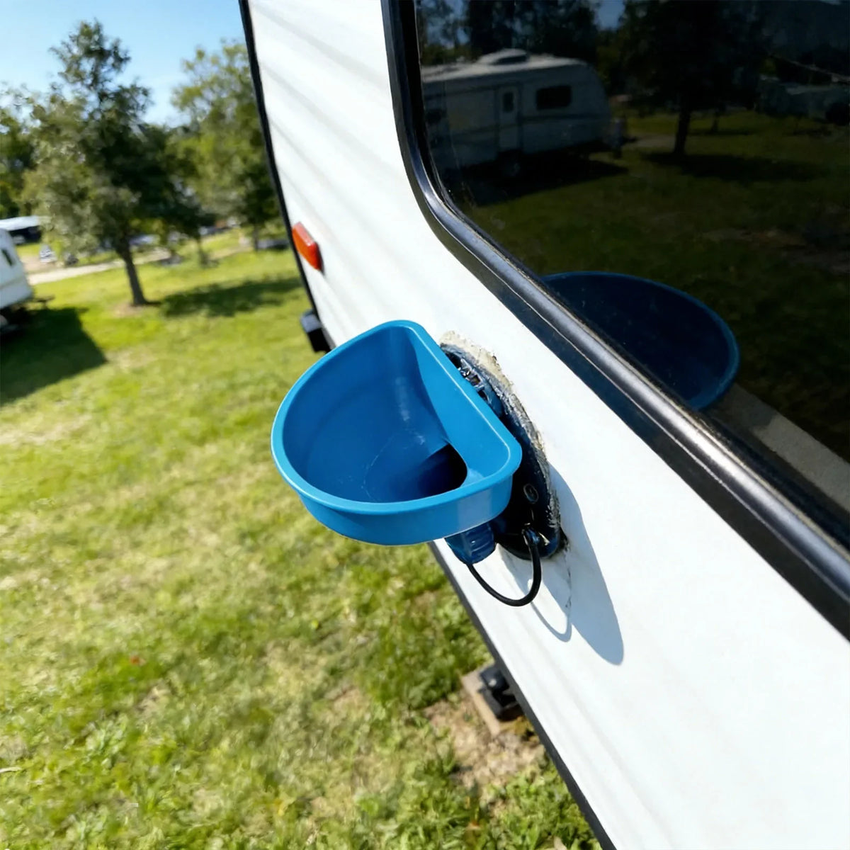 RV Water Tank Filling Funnel – Anti-Spill Wide Mouth 10-Inch