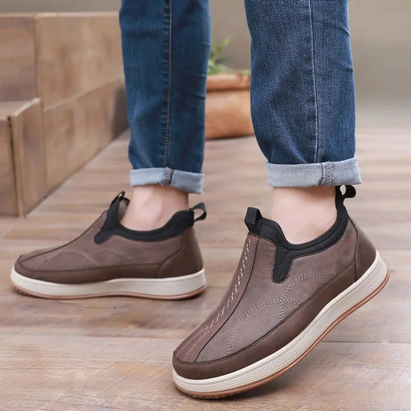 Men's Waterproof Winter Snow Boots – Warm Anti-Slip Ankle Boots