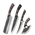 WXCOO Forged Chef Knife Set – Boning, Cleaver & Butcher
