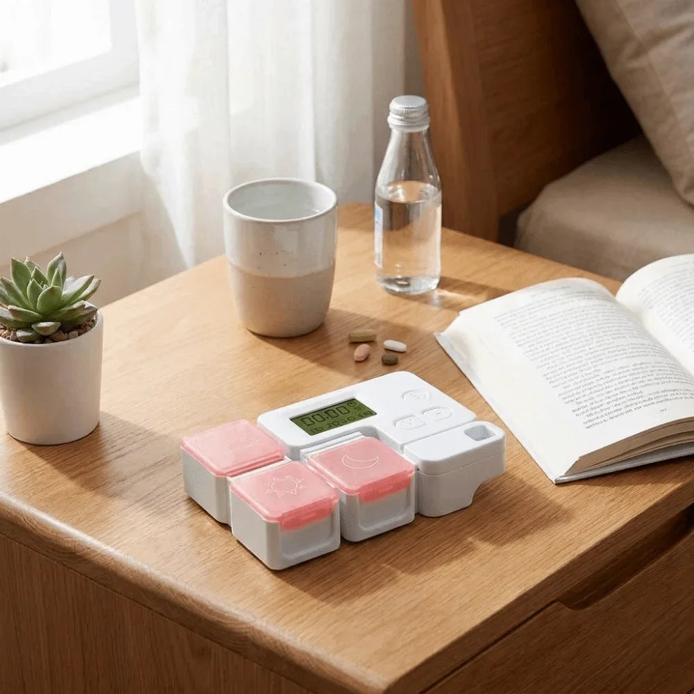 7-Day Smart Pill Organizer with Alarm Timer & Reminder
