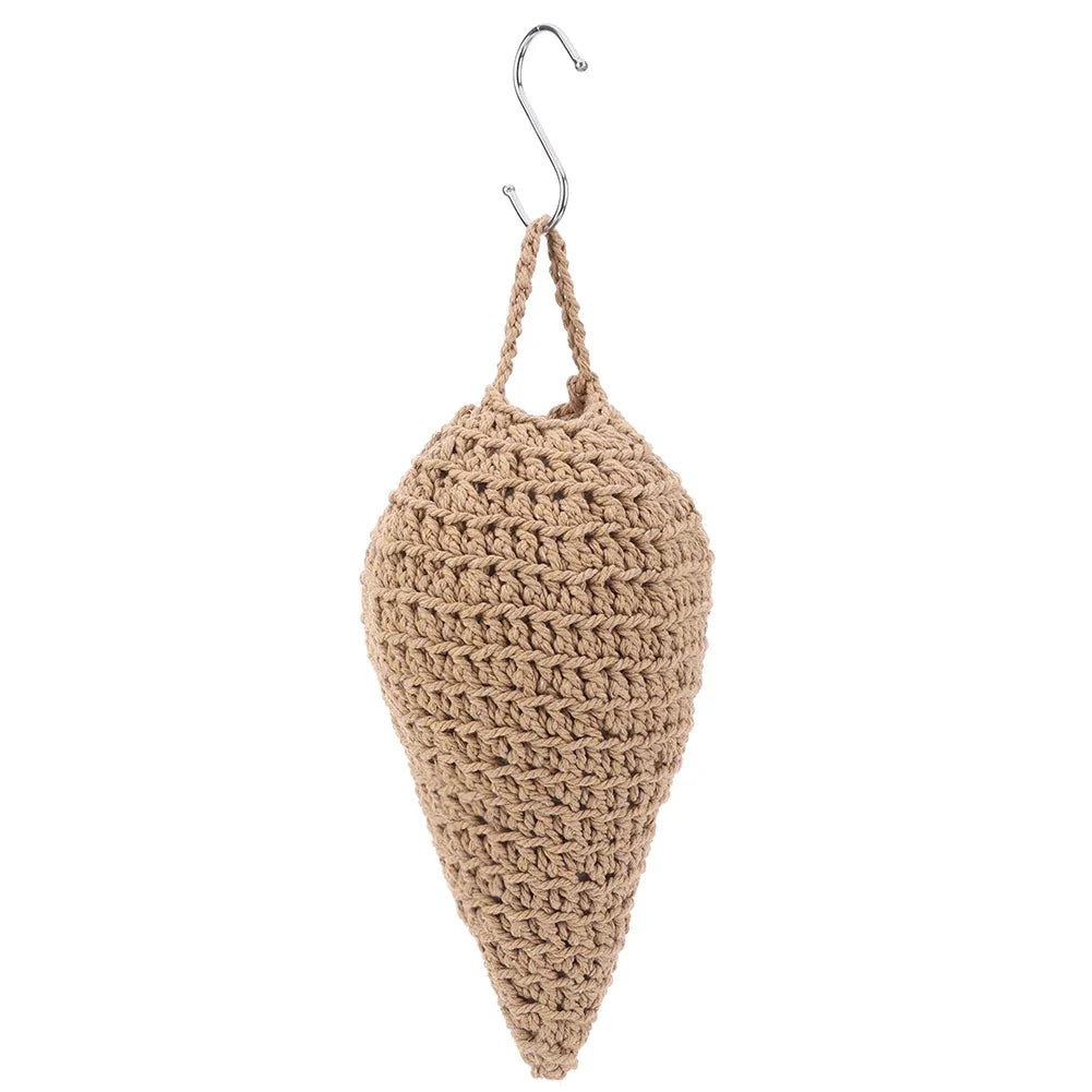 Crochet Wasp Nest Decoy Faux Hornets Repellent Hook Hanging Trap