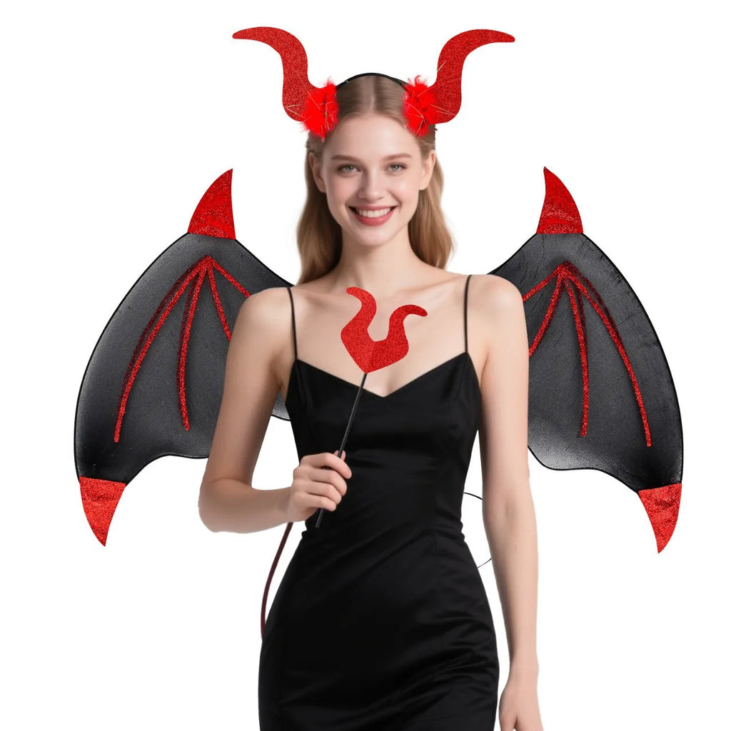 Arrival Halloween Party Devil Headband Magic Wand Performance Props