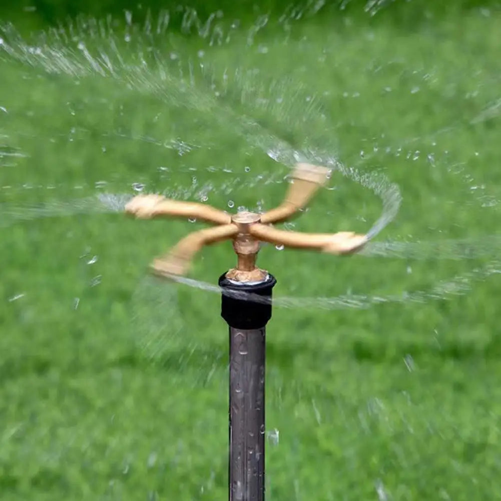 360 Rotating Brass Nozzle 2 3 4 Arms Sprinkler Head Garden Lawn