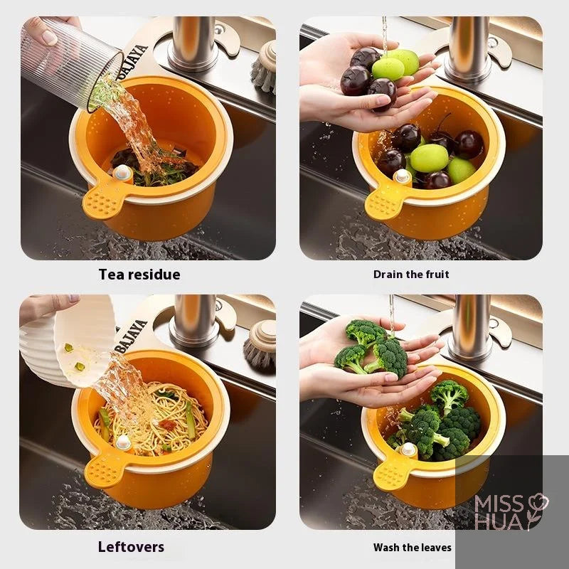 Hangable Kitchen Sink Drain Strainer Basket – Leak-Proof