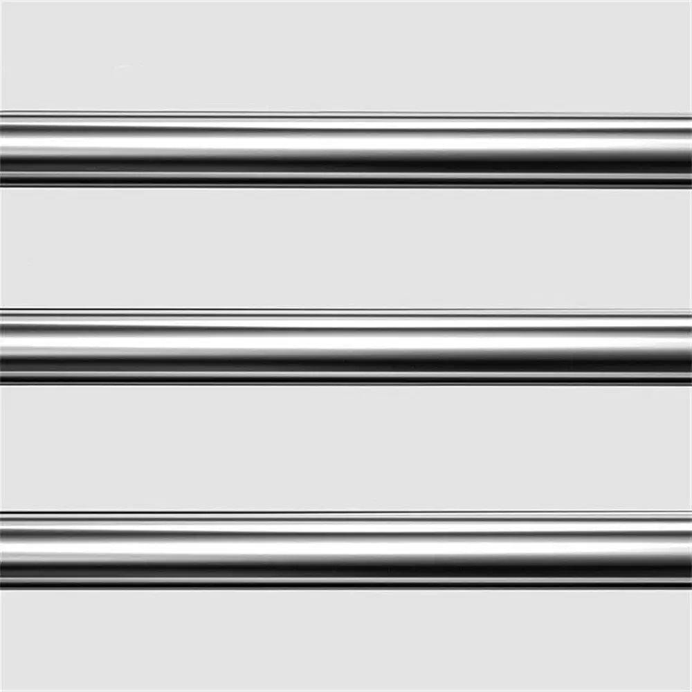 Silver Aluminum Swing Arms Towel Rack Save Space 2-8-Bar Hanger Wall