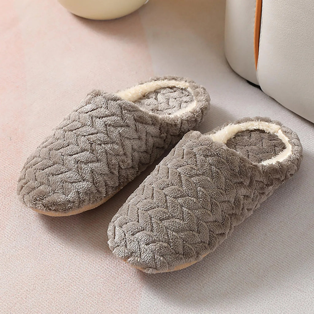 Cartoon Cat Memory Foam Indoor Slippers – Non-Slip & Warm