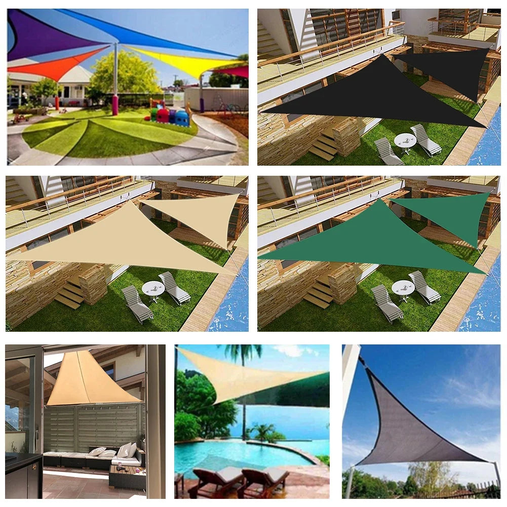 Triangle Sun Shade Sail – Waterproof Outdoor Canopy 98% UV