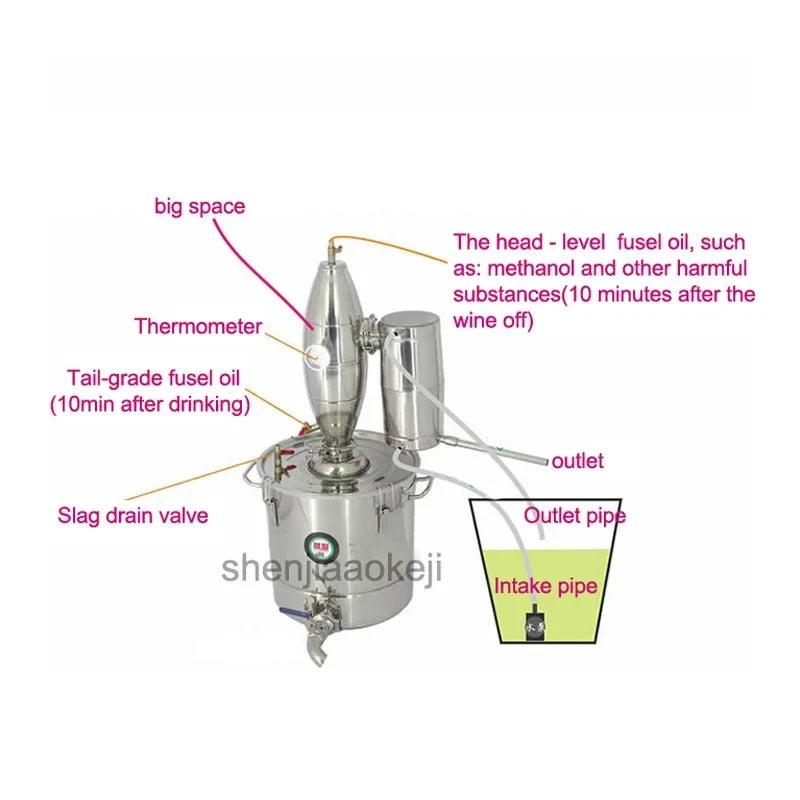Stainless Steel Home Wine Brewing & Distilling Machine 20L/50L