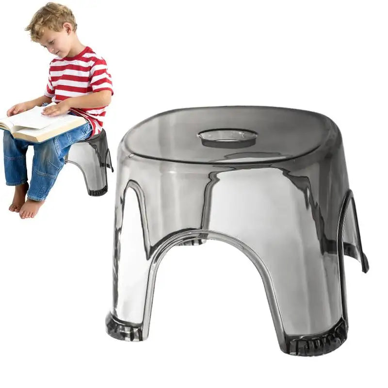 Clear Shower Foot Stool Non-slip Waterproof Transparent Bathroom