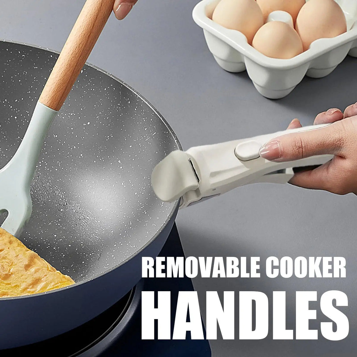 Detachable Universal Pot Handle – Anti-Scald Cookware Grip