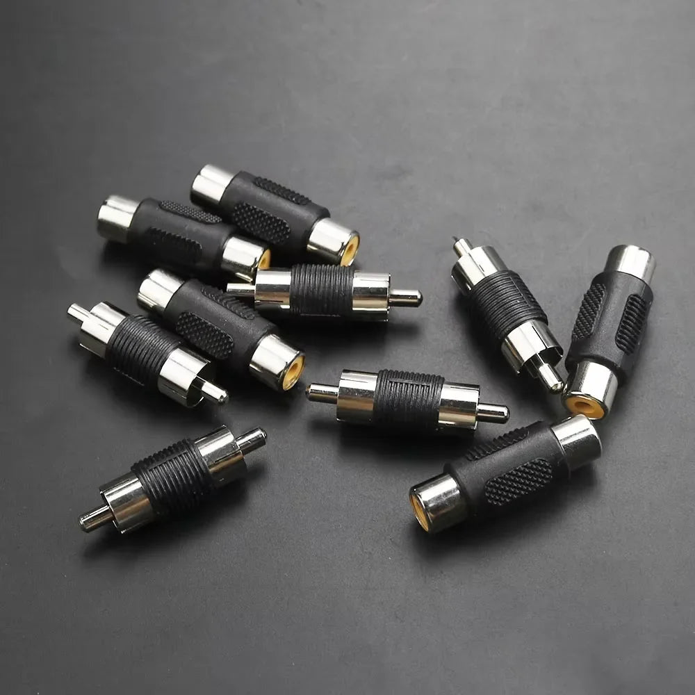 RCA Male Coupler Female Adapter AV Cable Plug Video Audio CCTV