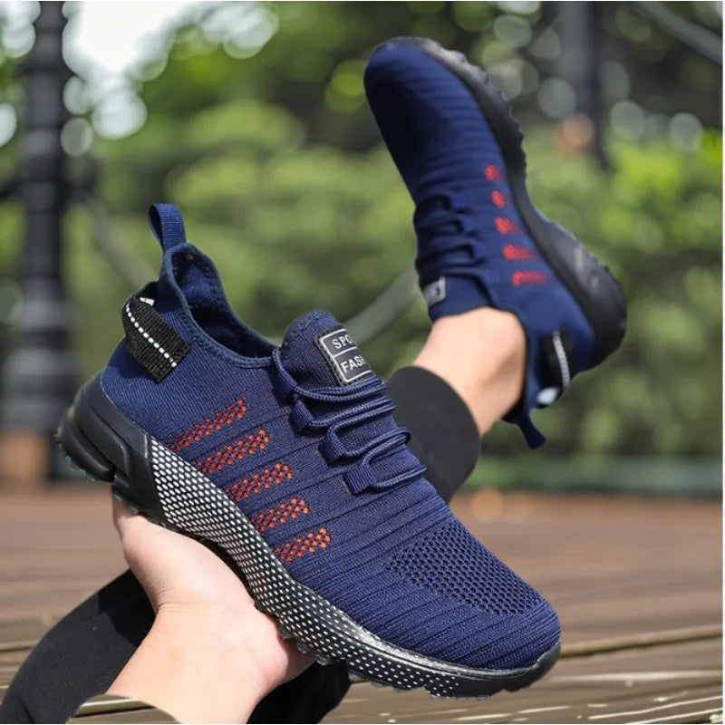 ZULIWAGN Men's Lightweight Lace-Up Casual Sneakers & Walking Shoes