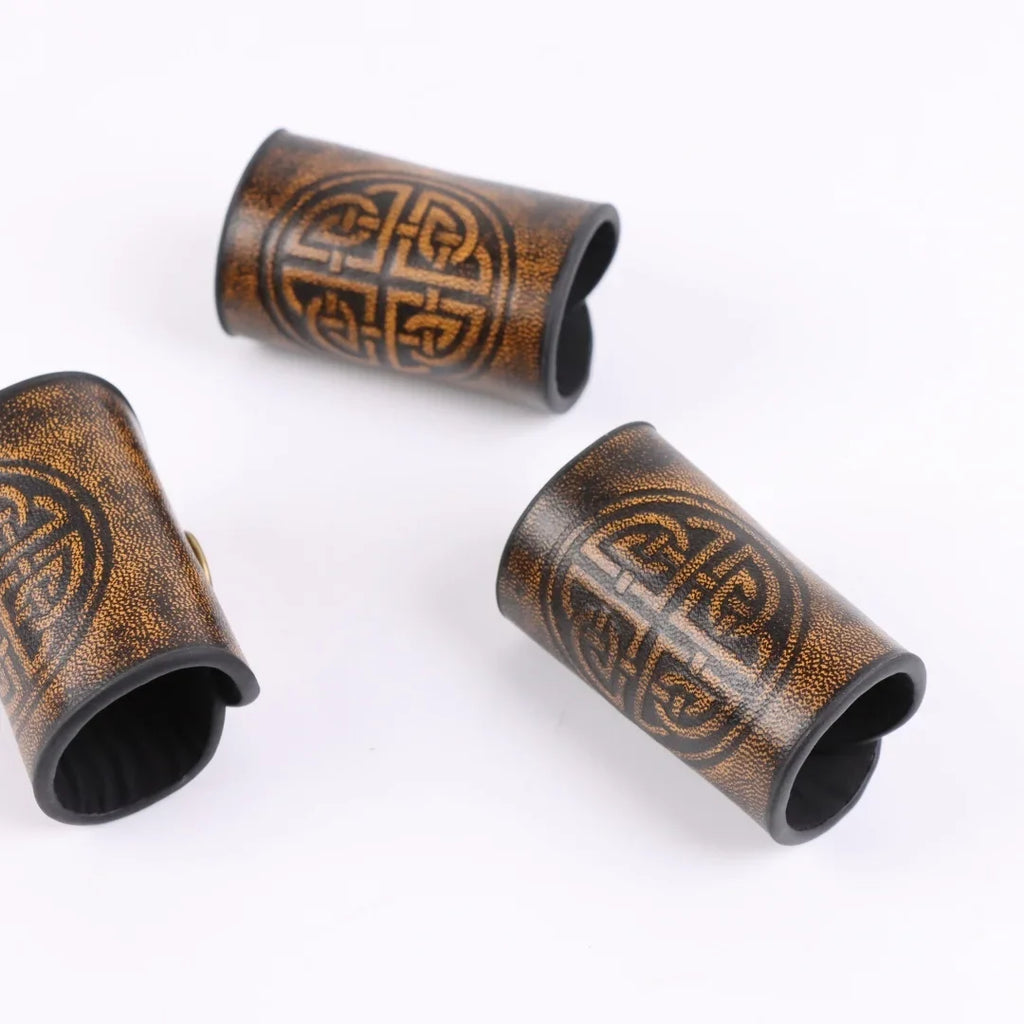 Unisex Retro Viking Celtic Knot Hair Ties Gothic Nordic LARP Cosplay