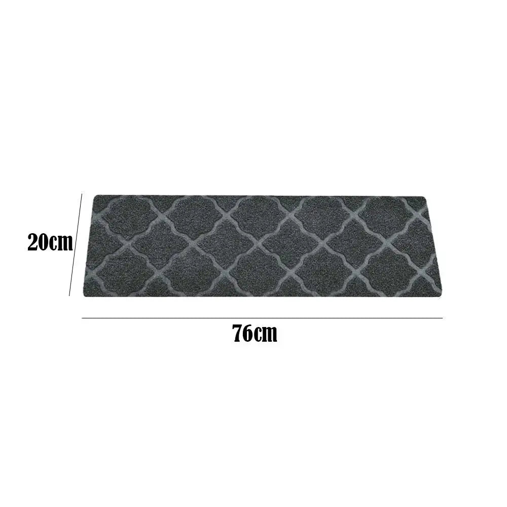 Self-adhesive Staircase Mat Non-slip Soft Stripe Stair Tread Carpet