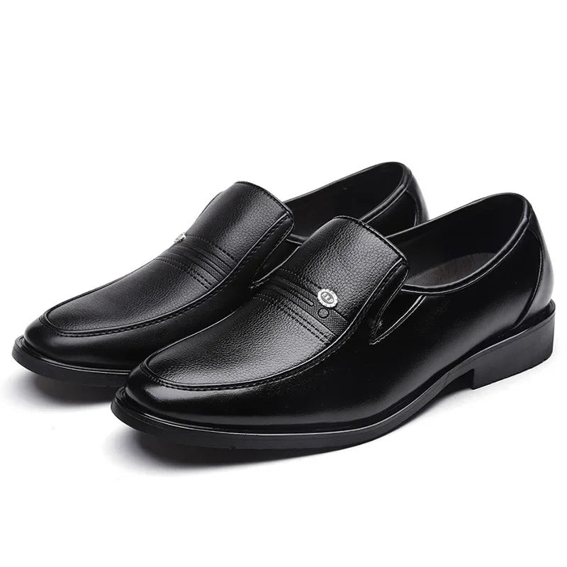 YBQJOO Men's Slip-On Loafers – Business Casual Flat Shoes