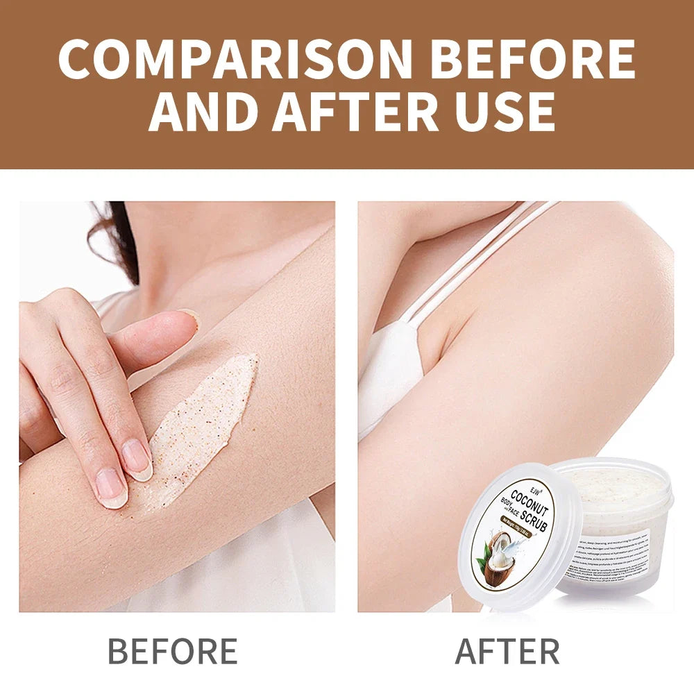 Coconut Body Wash & Scrub – Moisturizing Exfoliating Gel