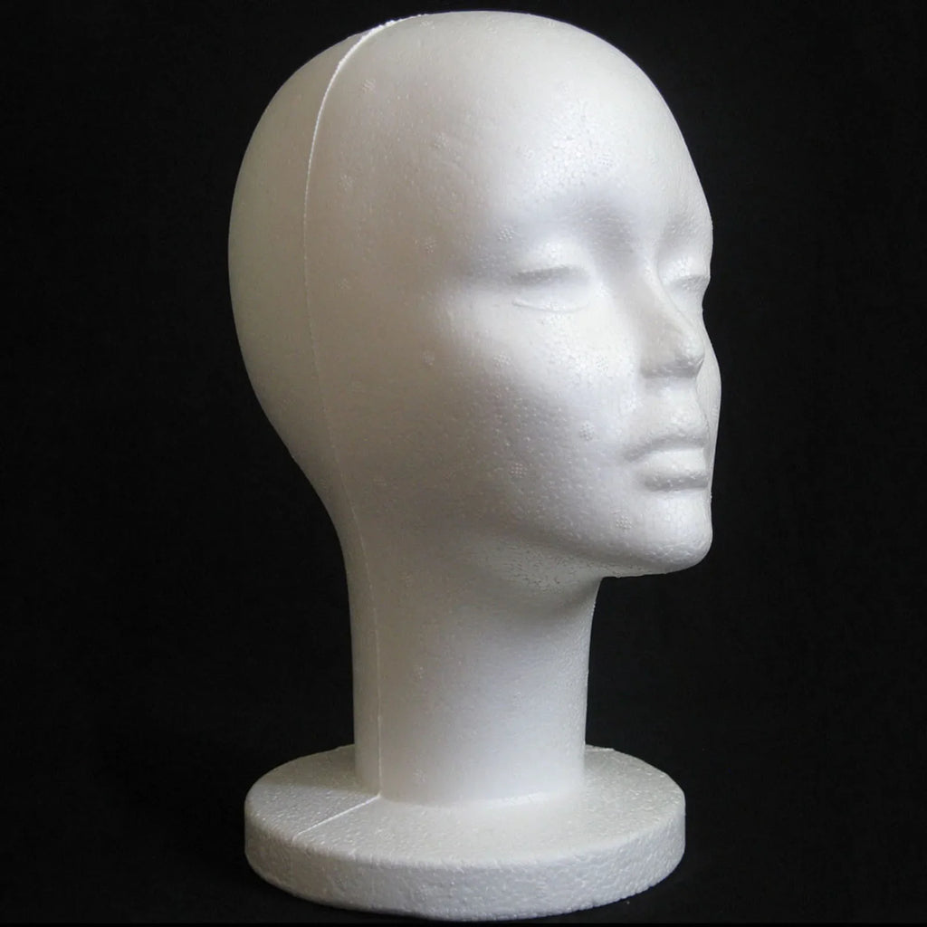 Female Foam Mannequin Head for Wigs, Hats & Glasses Display