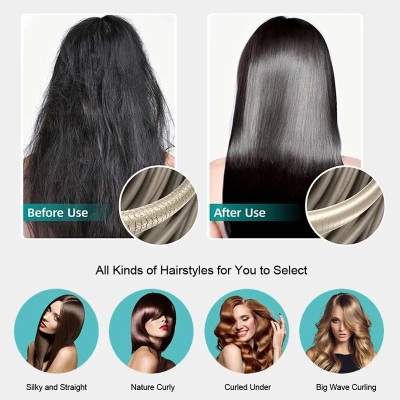Professional Keratin Repair Hair Flat Iron | High-Heat Straightener