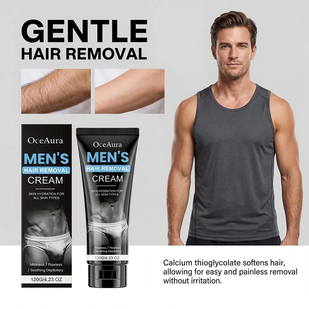 Men's Gentle Hair Removal Cream – Fast, Smooth & Hydrating