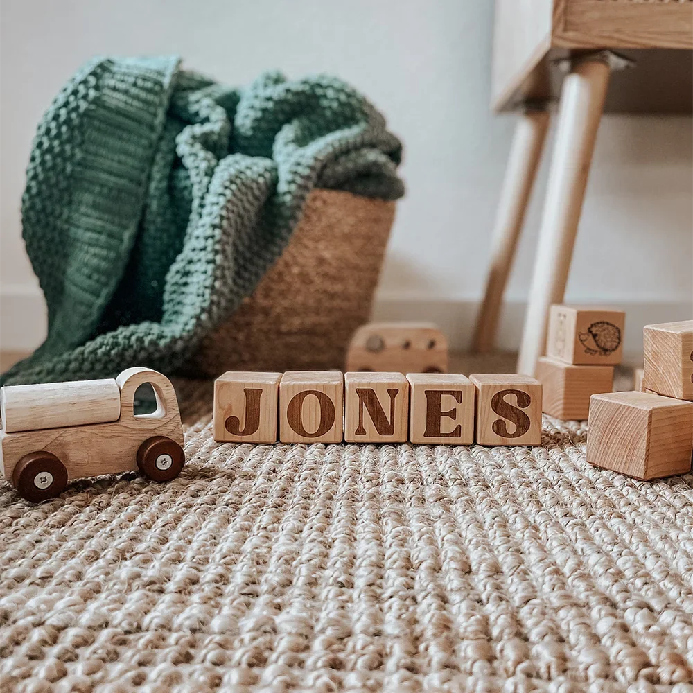 Personalized Wooden Name Blocks | Baby Shower & Nursery Gift