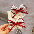 2-Pack Bow Hair Clips – Ribbon Barrettes for Women & Girls