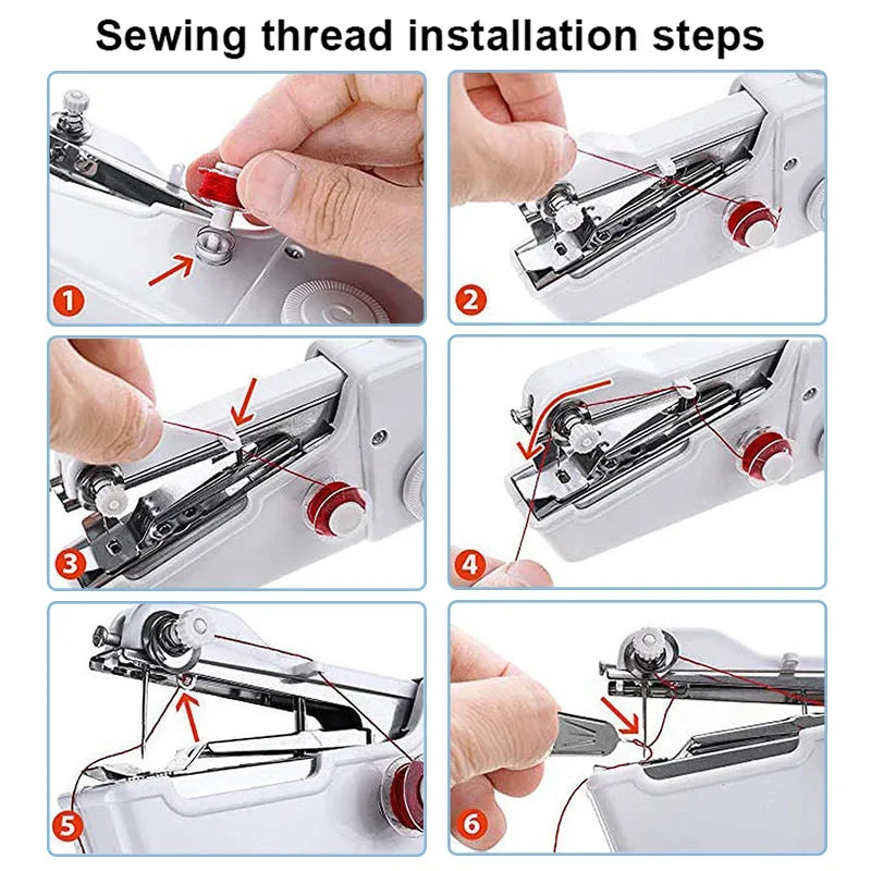 Portable Handheld Mini Electric Sewing Machine – DIY & Crafts