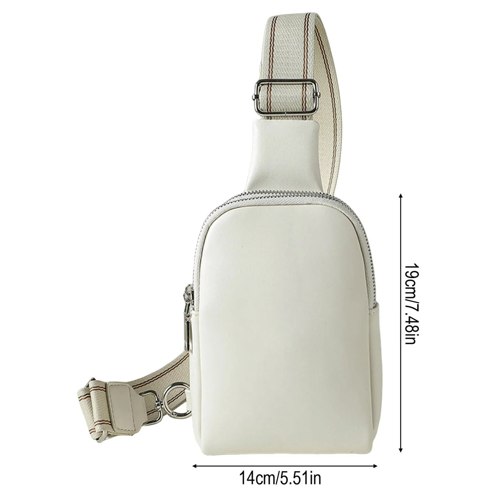 Women's Mini PU Leather Crossbody Bag | Adjustable Strap