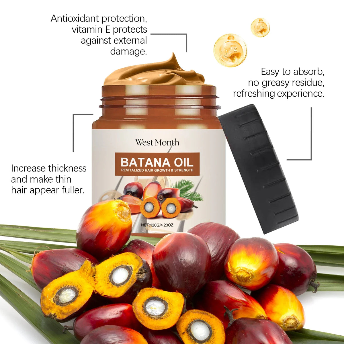 West Month Batana Oil Conditioner – Moisturizing Hair Care 120g