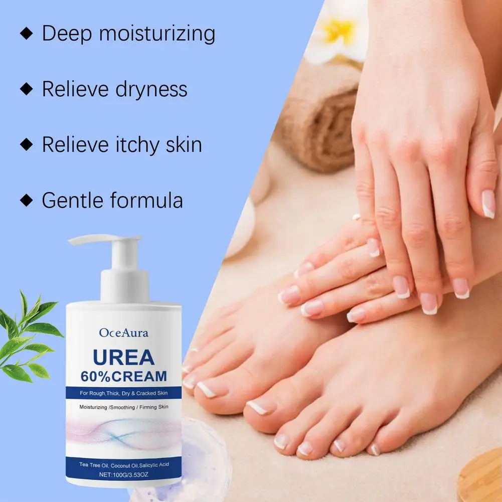1 Urea 60 Cream Uric Acid Foot Heel Repair Dry Cracked Treatment
