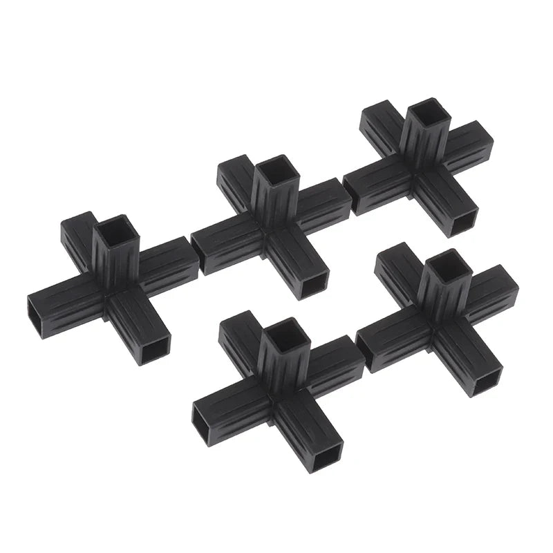 1 2 3 4- 5-way Cross Square Pipe Fittings 20X20Pipe Angle Code