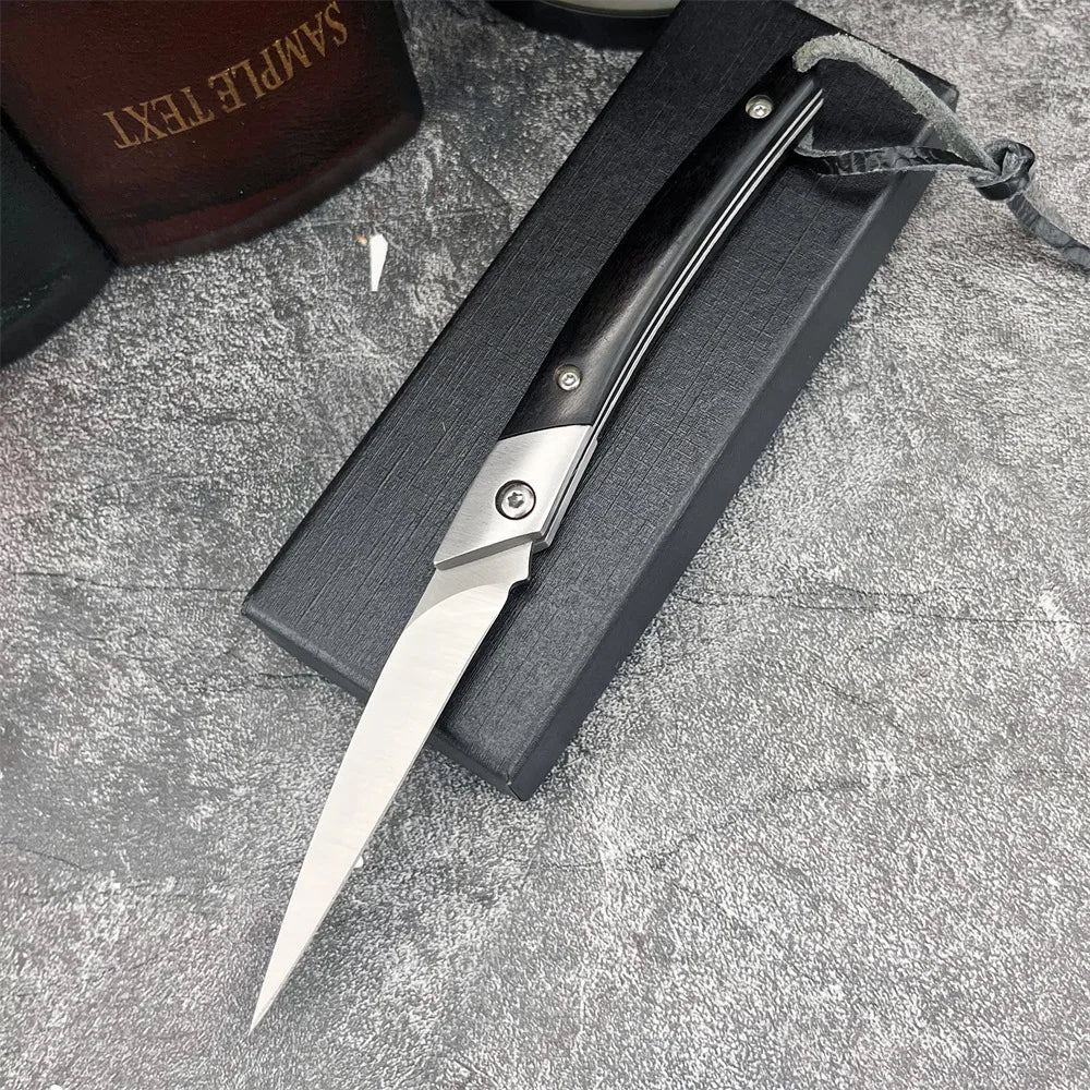 D2 Steel Mini Folding Knife – EDC Camping Pocket Knife