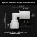 PP Elbow Hose Connectors 4–20mm | Aquarium & Garden Fittings