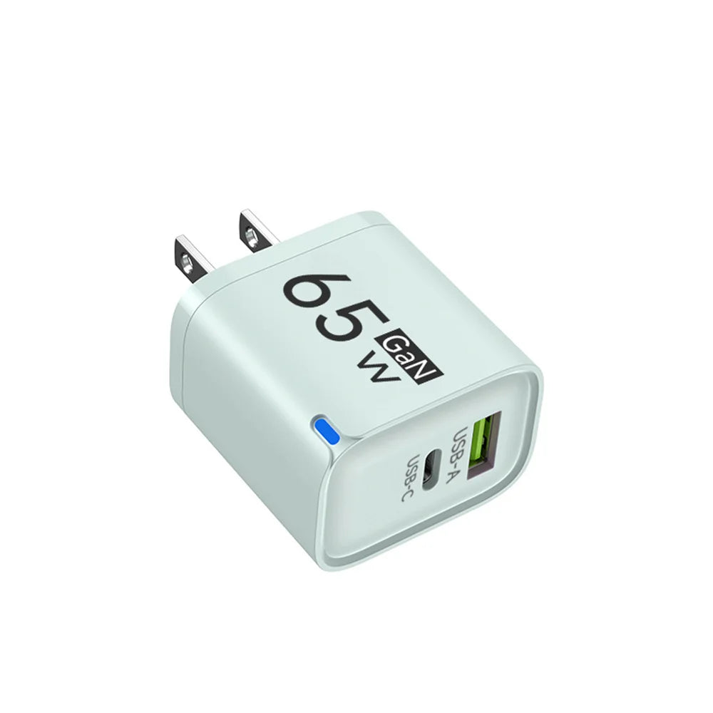 65W GaN USB-C Fast Charger PD QC3.0 | iPhone & Android