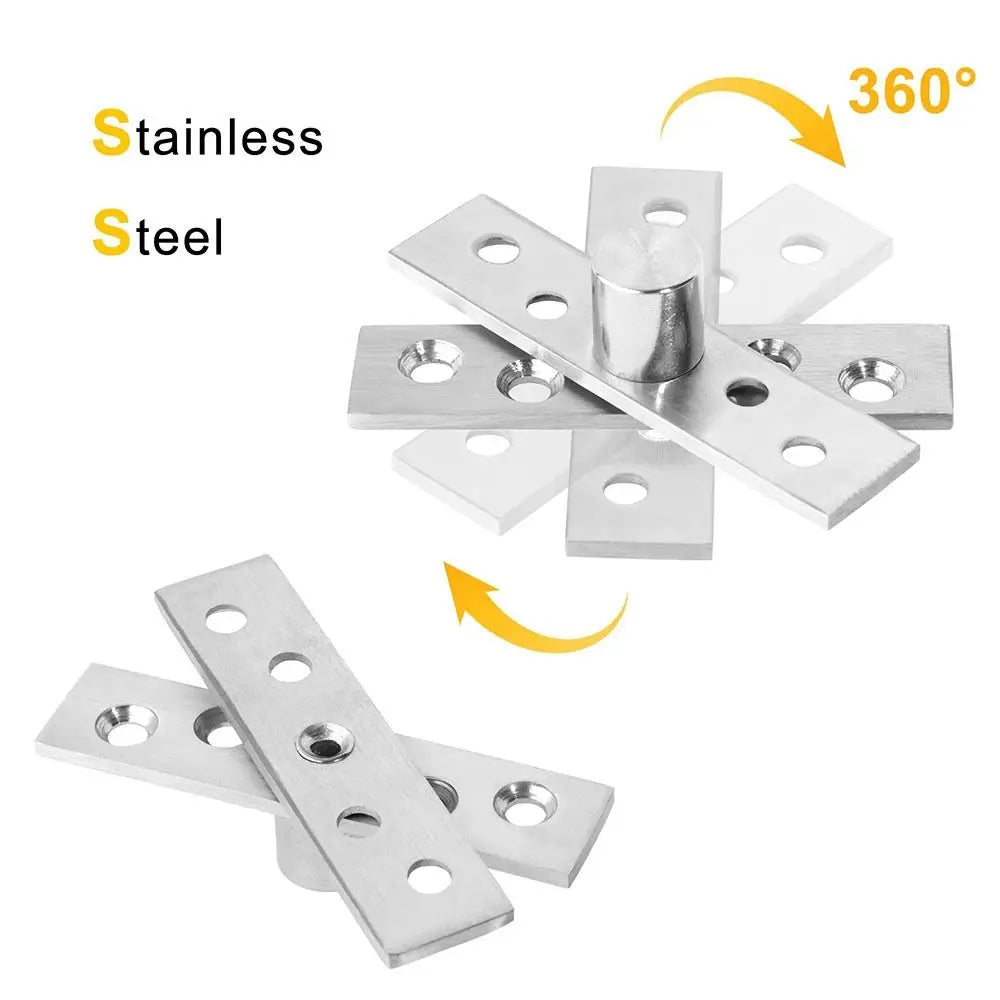 Stainless Steel Pivot Hinge Screws Heavy Duty Central Rotating 360