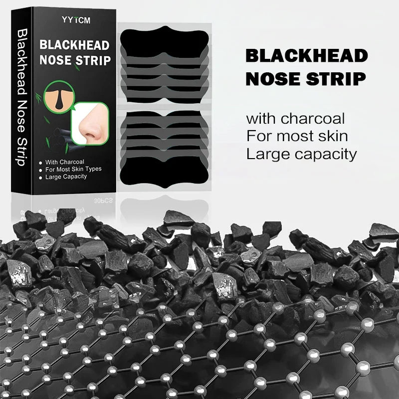 Bamboo Charcoal Blackhead Remover Nose Pore Strips | Up to 80pk