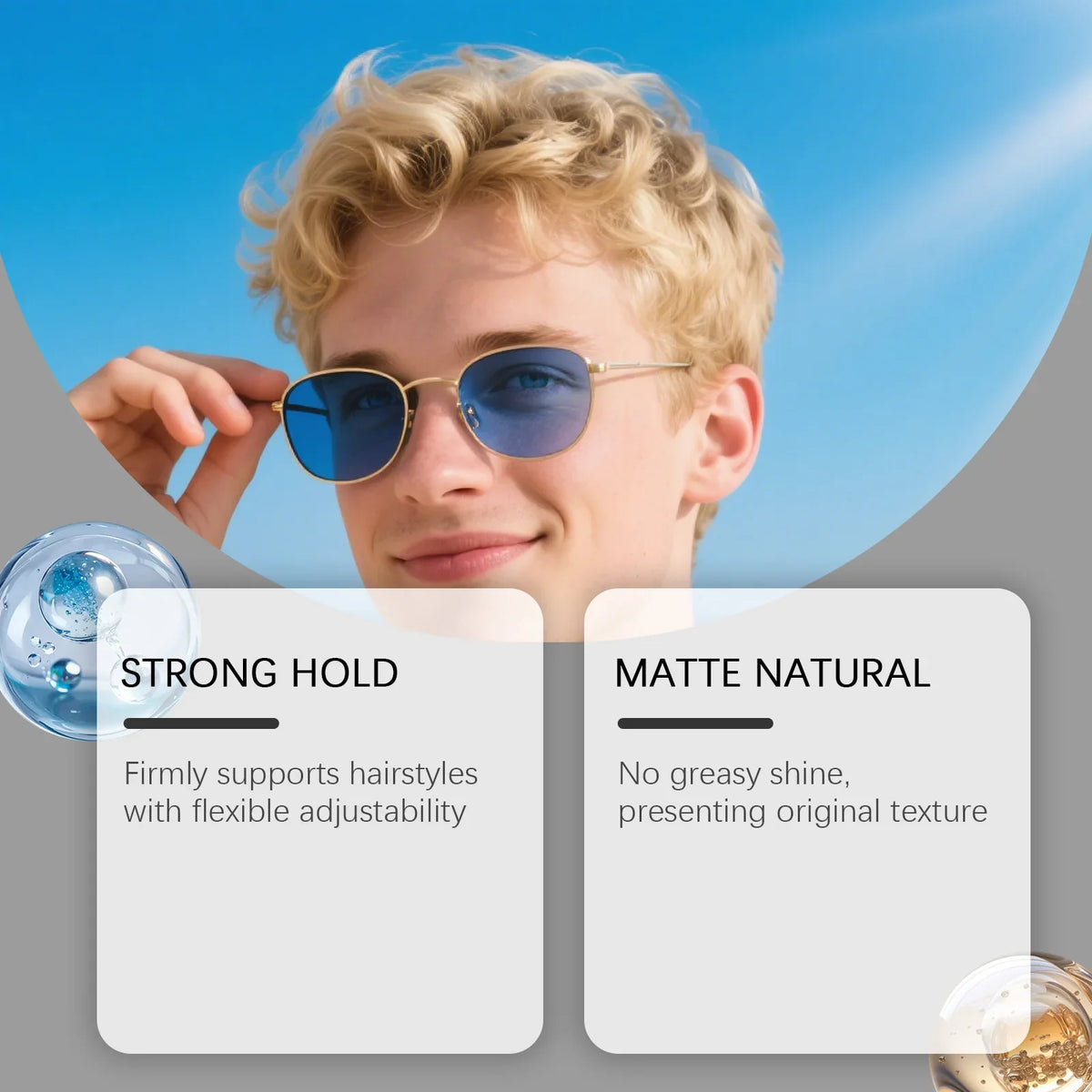 Men's Matte Hair Styling Clay – Strong Hold & Natural Finish 50g