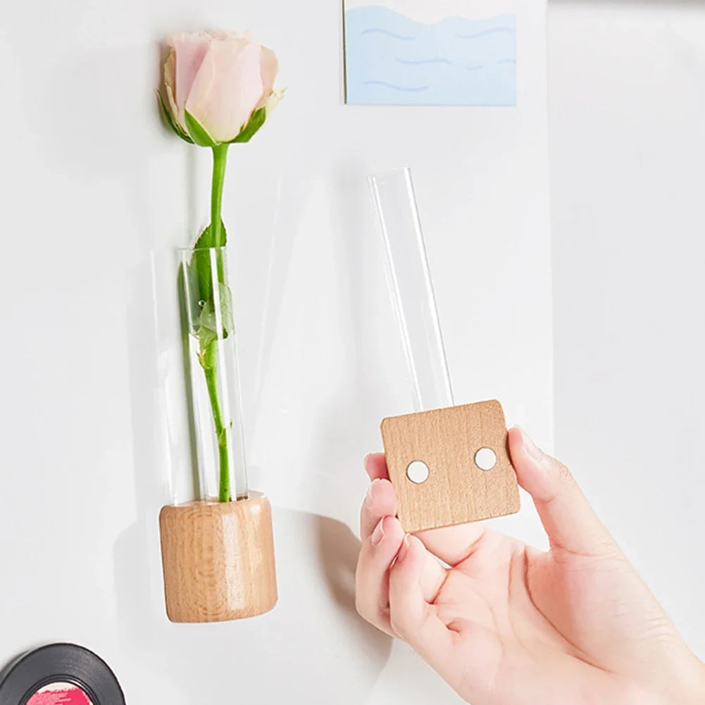 Mini Magnetic Test Tube Vase | Hydroponic Fridge Planter