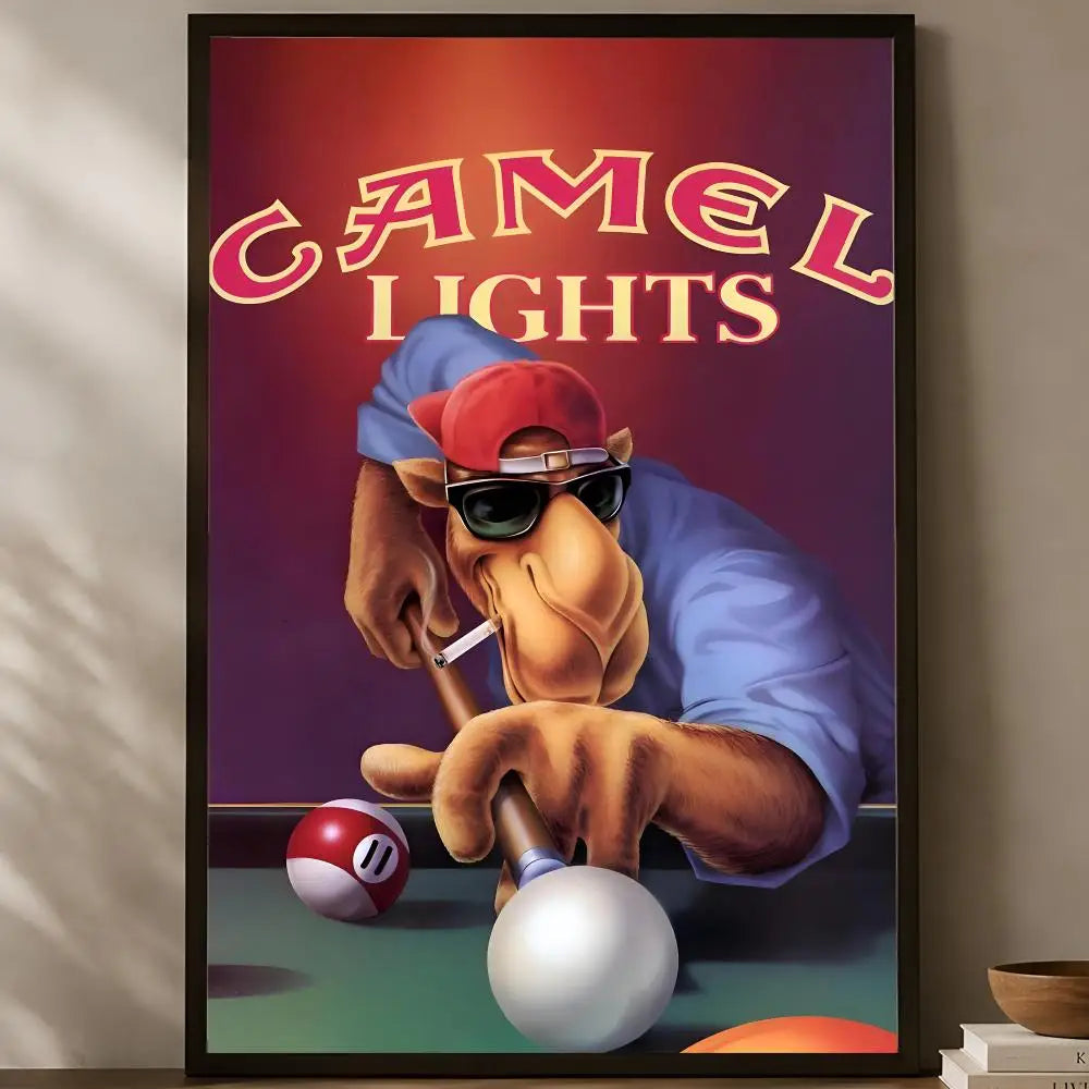 Camel Wall Art Poster – Self-Stick Waterproof HD Home Decor