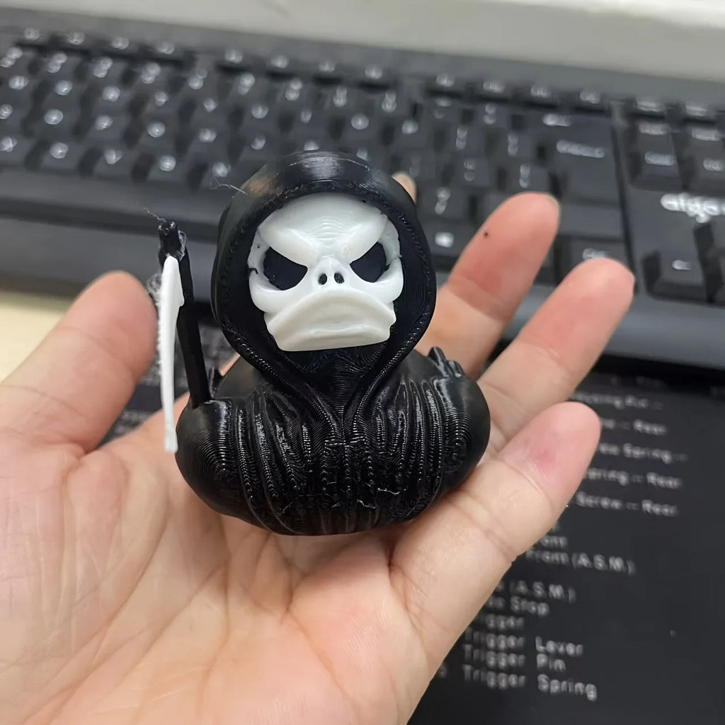 Grim Reaper Duck 3D Printed Scary Death Statue Suitable Home