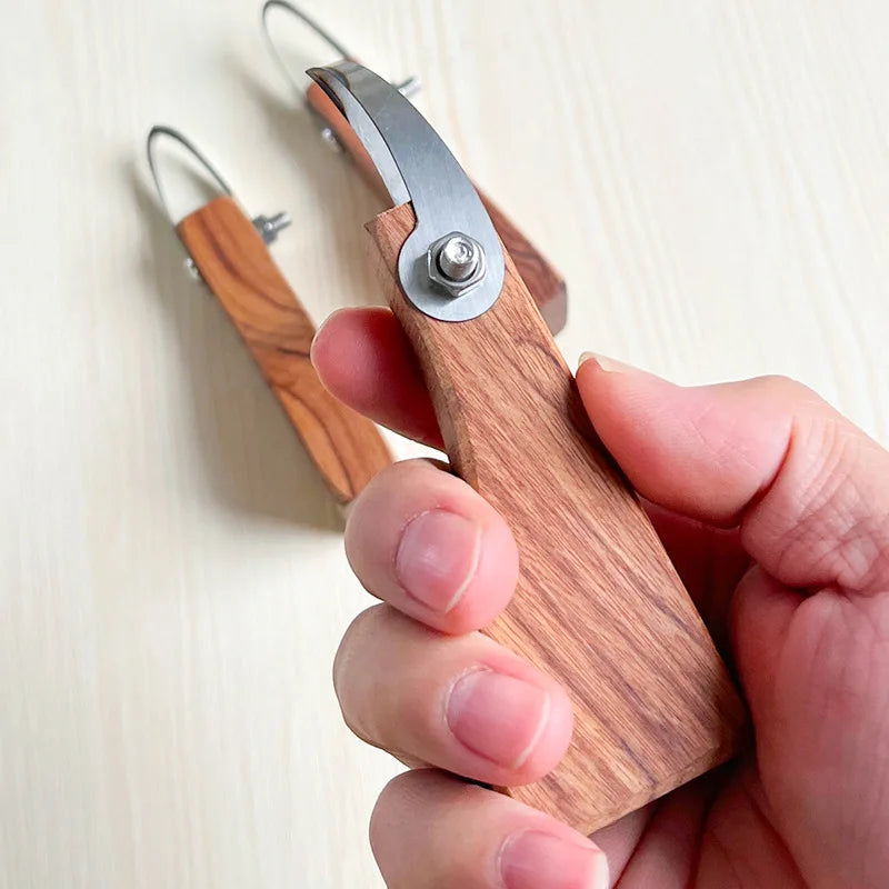 Wooden File Handle with Brass Collet Chuck for Needle Files