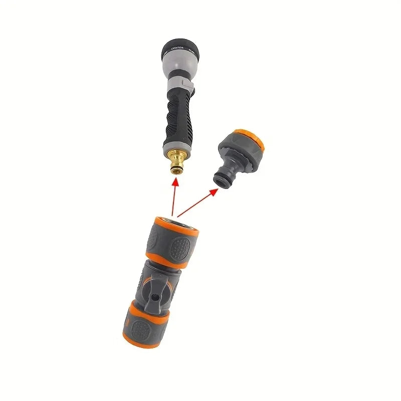 1-PC Double-end Quick Connect Shutoff Valve Universal Garden Hose