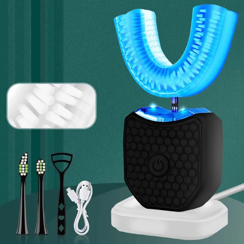 U-Shaped Electric Toothbrush | LED, USB-C, IPX7 Waterproof
