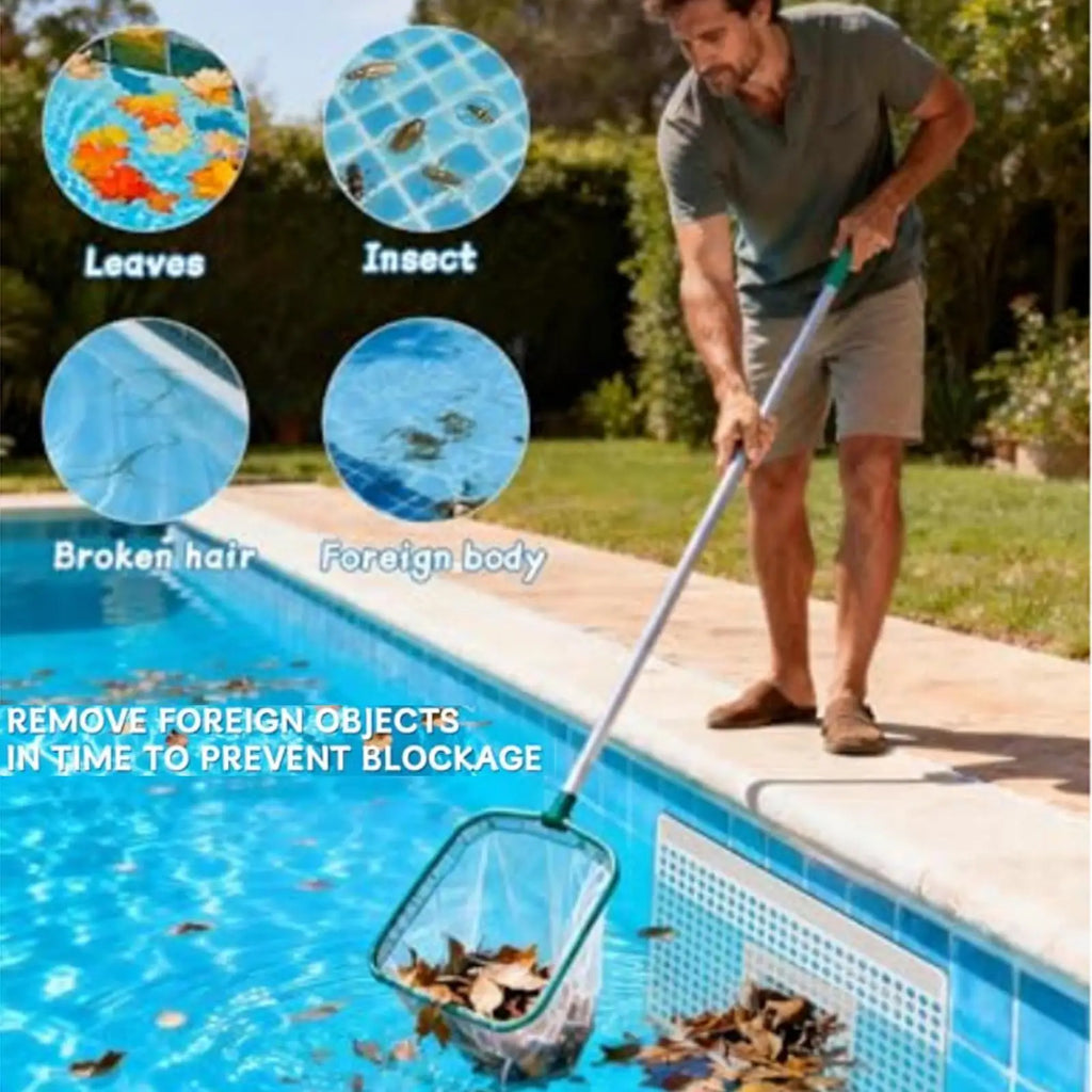 Magnetic Pool Skimmer Screen – Rustproof Leaf Catcher Net Cover