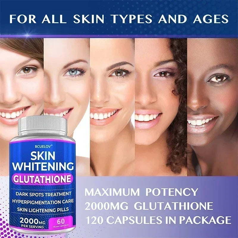 Glutathione 2000mg Capsules – Antioxidant & Skin Nutrition