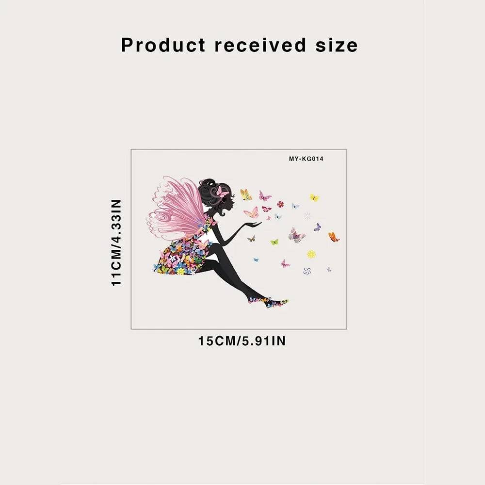 Butterfly Fairy Switch Stickers Cute Girl Wall Living Room Decorative