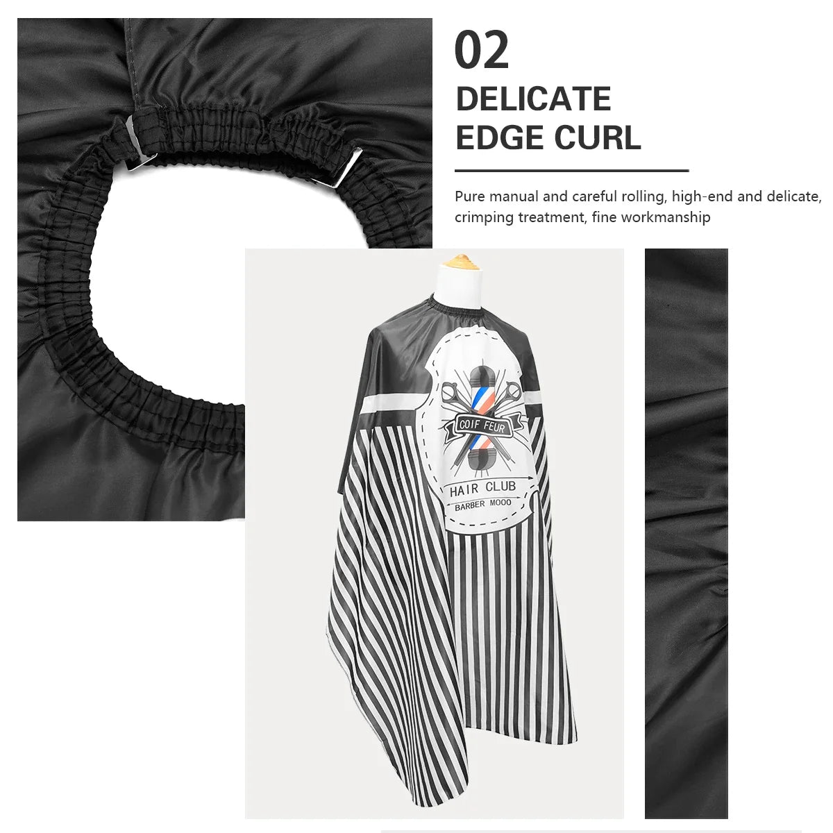 Waterproof Barber Cape | Salon Haircutting Gown 160×140cm